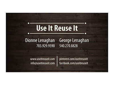 New Business Cards for Use It Reuse It
